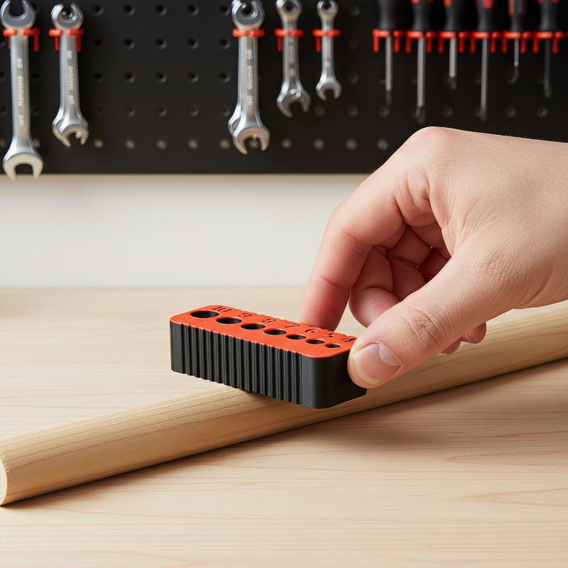 Home Improvement Guide - Szablon wiertarski 4-10mm z regulowanym pozycjonierzem
