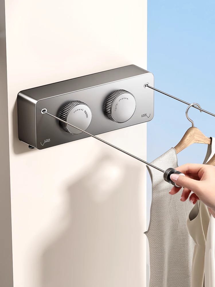 Wall Anchor Plastic - Zestaw wieszaków na ubrania z możliwością