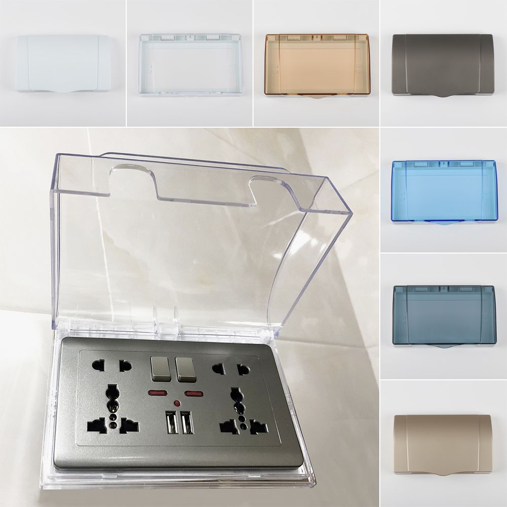 Electrical Outlet Cover - Plastikowa obudowa ochronna na gniazda, podwójne
