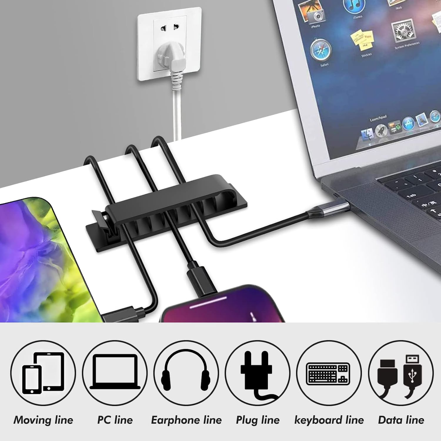 Organizer kabli Samoprzylepne  – Wall Anchor Plastic recenzja i cena