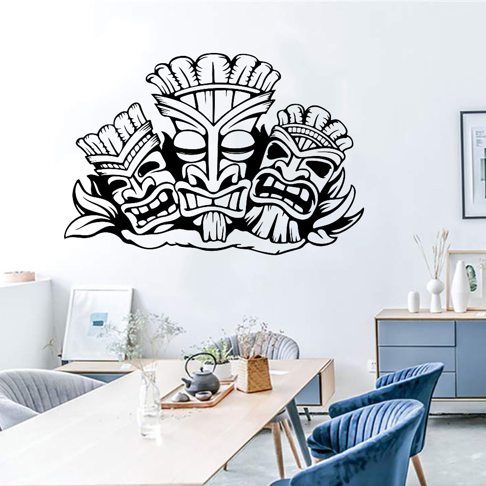 Hawajski Totem naklejka ścienn – Vinyl Floor Plank recenzja i cena
